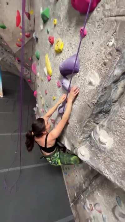 Rock climbing wall