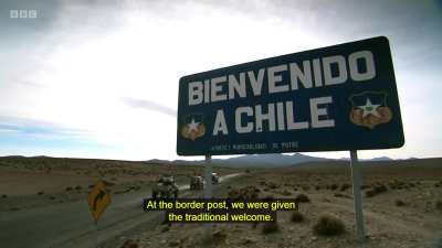 &quot;At the border post, we were given the traditional welcome...&quot;