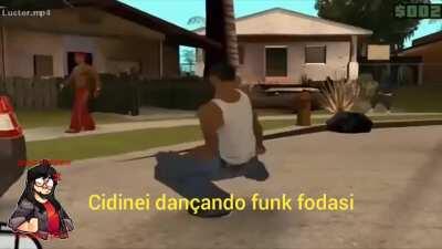 Cidineuson dançando funk fodasi