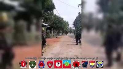 Combined PDF forces attack Police station and Government offices in Launglon, Near Dawei, Thanintharyi Region