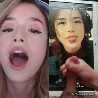 Pokimane reacts to a cumtribute to herself