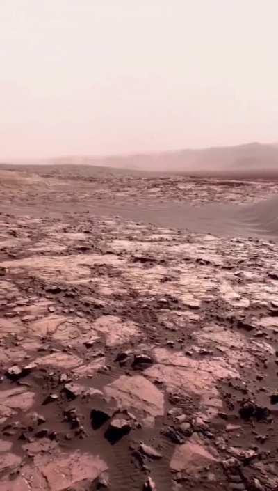 360-degree view of Mars captured by the Mars Curiosity Rover, with real sound