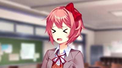 If Natsuki threw her cookie at Sayori just a bit harder...