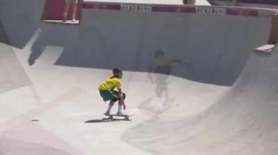🇦🇺 SKATEBOARDING — Keegan Palmer scores 95.83 on this run to win Men's Park gold for the Aussies