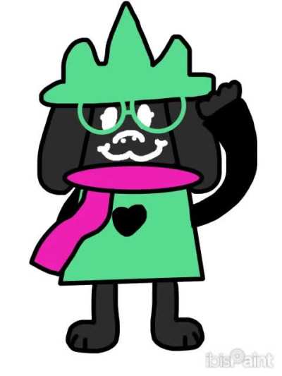 I just now thought… considering that Ralsei has black fur with the hat but has white fur without the hat, would the fur change color when removing/putting on the hat like this?