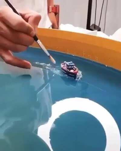 Epoxy Ocean Table