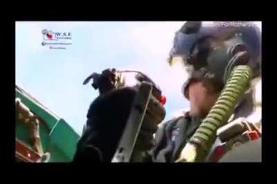 Inside the cockpit footage of a Syrian Arab Airforce MiG-23 Engaging a Al Nusra outpost and ISIS Convoy transporting stolen oil, by using rockets before evading a possible AA response in Homs and Idlib governorates during the 2014 air campaign. Syria, Apr