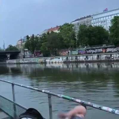 HMF while I totally clear this railing.