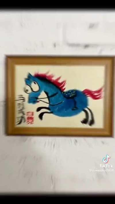 Beautiful painting of a horse