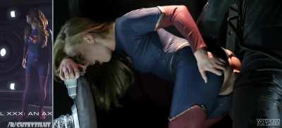 [/r/CuteVsSlut] Supergirl takes it up the ass too