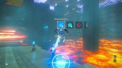 To the guy who completed this shrine using upgraded the Flamebreaker Armor Set.