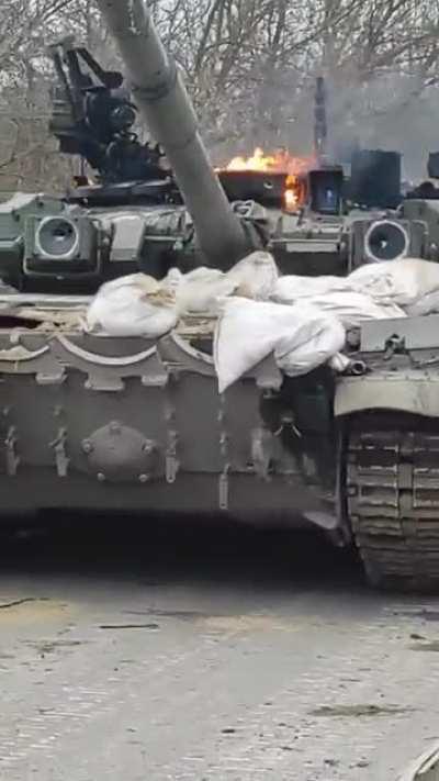 Destroyed T-90