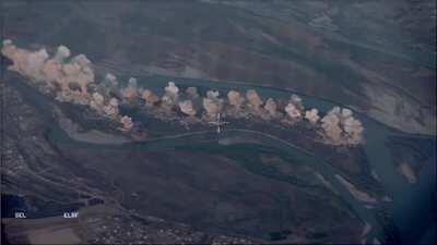 Air Strike on ISIS positions on Qanus Island. Iraq, 10 September 2019.