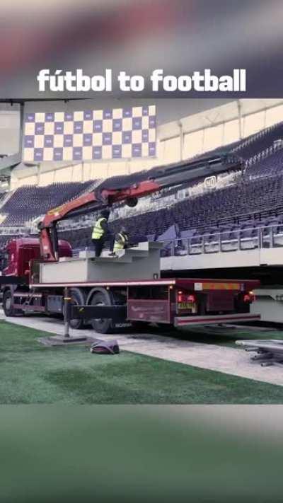 Amazing transformation at Tottenham Hotspur Stadium.