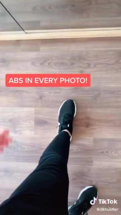 How to make it look like you have abs in every photo!