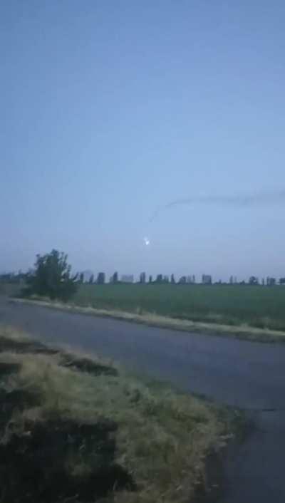 Ukrainian Igla MANPADS with thermal sights firing at some aerial threat during the June 1, 2024 drone/missile attack 