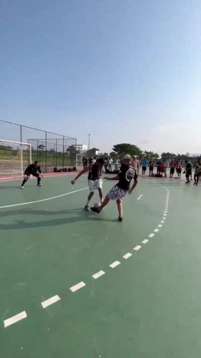 Brazilian footballers showing godly amounts of ball controle and drible