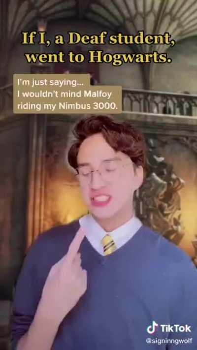 If a deaf student went to Hogwarts