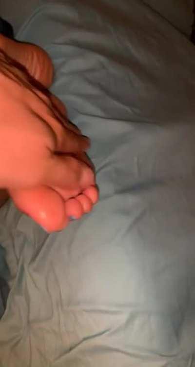 Spitting and sucking on gfs sleepy sexy feet