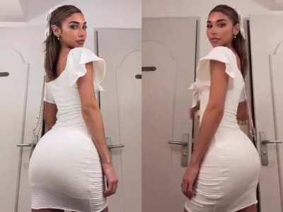 Tight white dress 