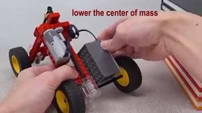 Making A Lego Car Climb Obstacles.