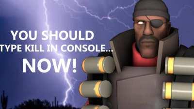 you should type kill in console... NOW!