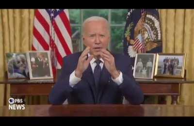 Biden's first media appearance since dropping from the race...