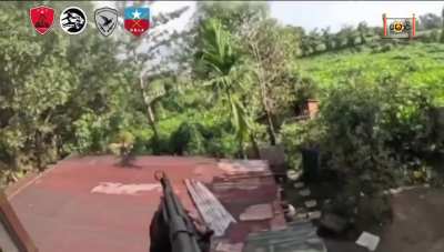 Dawei National Liberation Army engaged in firefight with Myanmar Army troops in a village in Yebyu Township, Tanintharyi Region on October 11th. One (censored) body is shown near the end, NSFW tag for good measure.