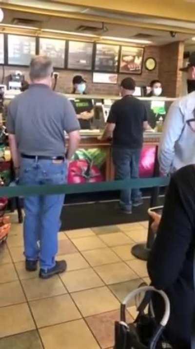 Guy Kicked Out Of Subway For No Mask Flips Out &quot;I WANT MY SAMMICH!&quot;