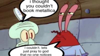 Spongebob sings Metallica 