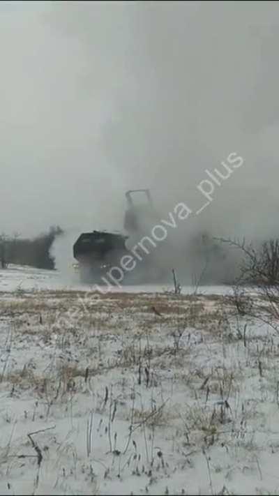 M142 HIMARS in action against Russian targets somewhere in eastern Ukraine (December 2023)