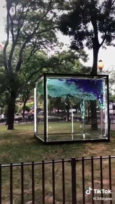 This VFX imagery in a cube.