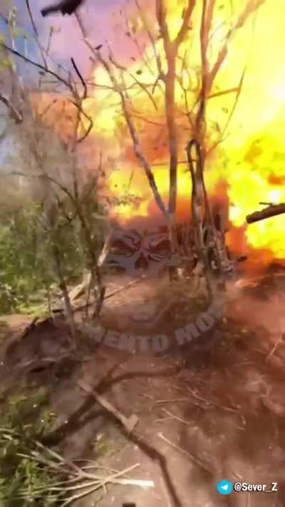 Artillery malfunction in Ukraine