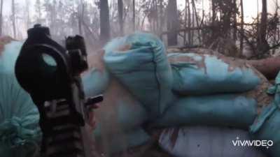 Intense combat between Ukrainian soldier and Russian special forces in the Kreminna Forest, Luhansk region