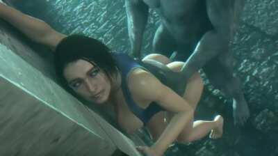 Jill Valentine getting pounded by Mr.X (Noname55) [Resident Evil 3]