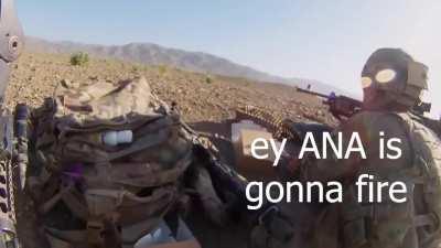 The Infamous Jamsheed of the Afghan National Army shooting a RPG at Taliban positions while under enemy fire