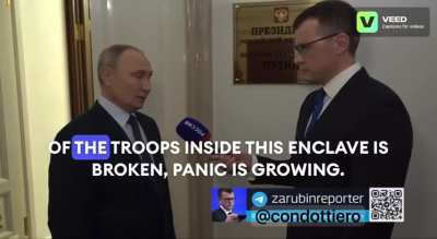 Ru pov: Putin talks about Russian forces' actions in Kursk region