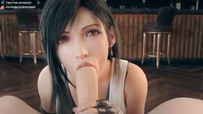 Tifa sucking dick (Shirakami) [Final Fantasy]