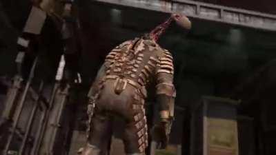 This death animation from Dead Space (2008)