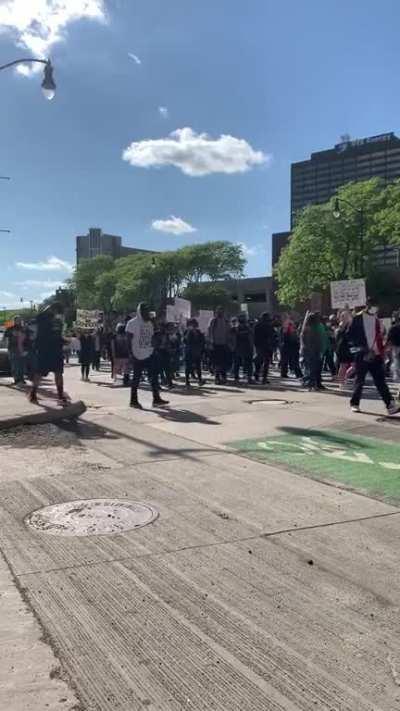 I Can’t Breath rally in Downtown Detroit