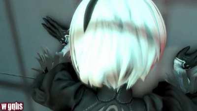 2b vs marauder (wgqhs) [nier automata x doom] (short movie)