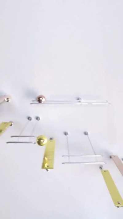 This video creation by David Scott is inspired by the movie &quot;Titanic&quot; and its theme song: two marbles, ideally Jack and Rose, musically bounce through a Rube-Goldberg like xylophone in an enchanting coreography