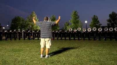 School band starts off totally normal, ends up becoming one of the most technical and satisfying performances ever.