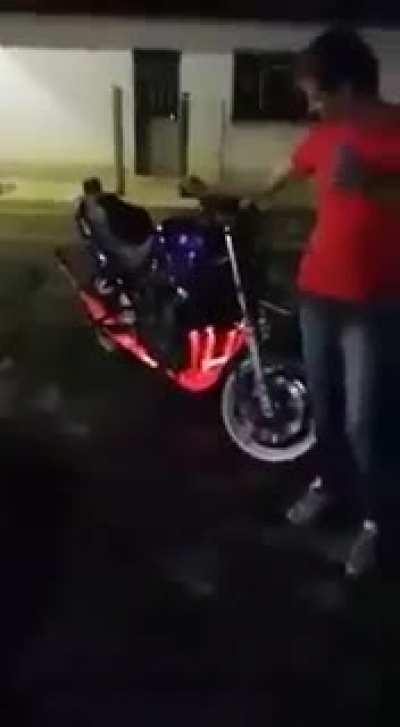 WCGW revving your bike.