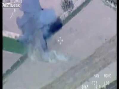 Taliban fighters get taken out with a Hellfire missile