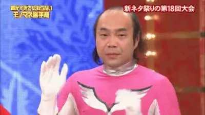 Pink power ranger face reveal