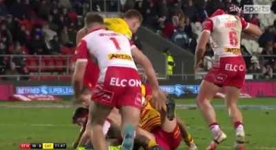 Dylan Napa sees red on debut