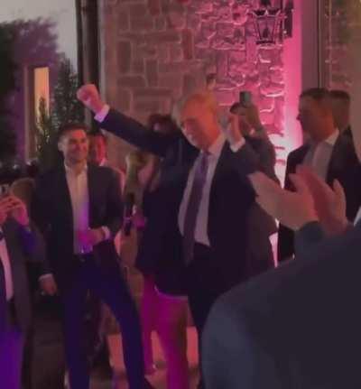 Trump “dancing” at Guilfoyle’s birthday party last night.