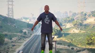 This world shall know pain…Almighty Push performed by Franklin in GTA 5 (Franklin awakens Rinnegan)