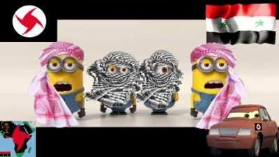 Minions but Authoritarian left Syrians